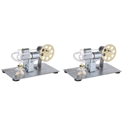 2X Stirling Engine Model Science Experiment Physics Experiment Generator Model Science and Education
