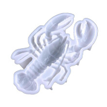 Stampo in silicone a forma di aragosta, semistereoscopico per colata in resina, per ciondoli fai-da-te e decorazioni