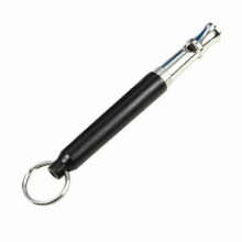 Ultrasone Hondentraining Fluitje, Zwart 90mm, Verstelbare Toonhoogte, Stop Blaffen, Herdringtraining, Met Sleutelringlus, 1 Stuks