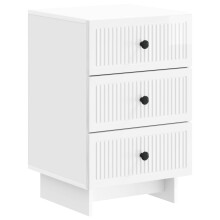 vidaXL Bedside Cabinet with Drawer High Gloss White 43 x 41 x 66.5 cm