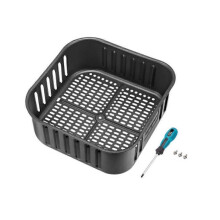 Panier de remplacement pour friteuse à air compatible avec Power CP158-AF CS158AF, matériau plastique, conception poreuse, compatible lave-vaisselle