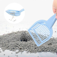 Cat Litter Scoop with Wide Slits, Lightweight Plastic Pet Waste Shovel, Green
