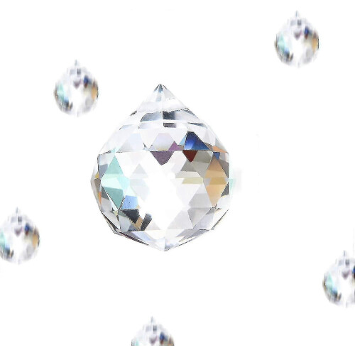 Bola de Cristal K9 para Decoração com Prisma e Efeito Arco-Íris para Interiores