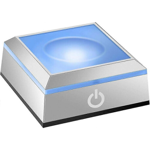 LED Light Base for Crystal Glass Ball Display with Touch Control 6 Lighting Modes USB Battery Power