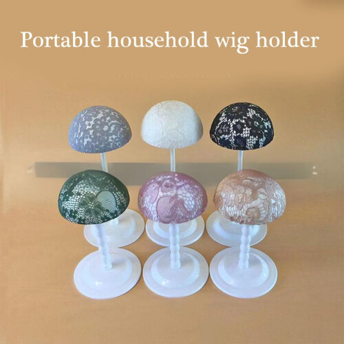 Portable Plastic Wig Holder Adjustable Height Rack 2