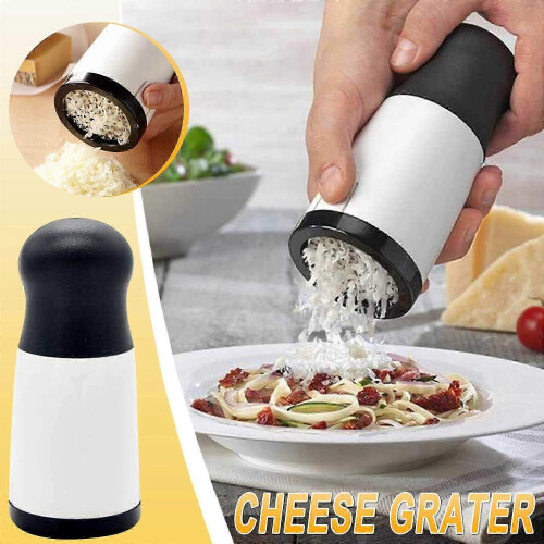 Râpe à fromage rotative avec lames interchangeables pour parmesan à pâte dure et cheddar à pâte molle