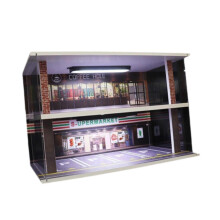 Vitrine pour maquettes de véhicules, 2 niveaux 1/32, PVC et acrylique, 36,2x21,7x24,1 cm pour bureau et domicile
