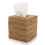 Capa para Caixa de Lenços de Vime Compatível com Kleenex, Design de Base Aberta, Natural, 14x14x14,5 cm 1