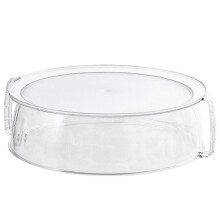 Couvercle anti-projections pour micro-ondes, matériau PC, diamètre 24,5 cm, pour réchauffer des restes et cuire des légumes