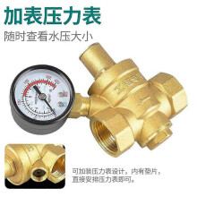 Réducteur de pression d'eau réglable en laiton DN20 avec manomètre, structure à piston pour purificateurs d'eau et chauffe-eau solaires