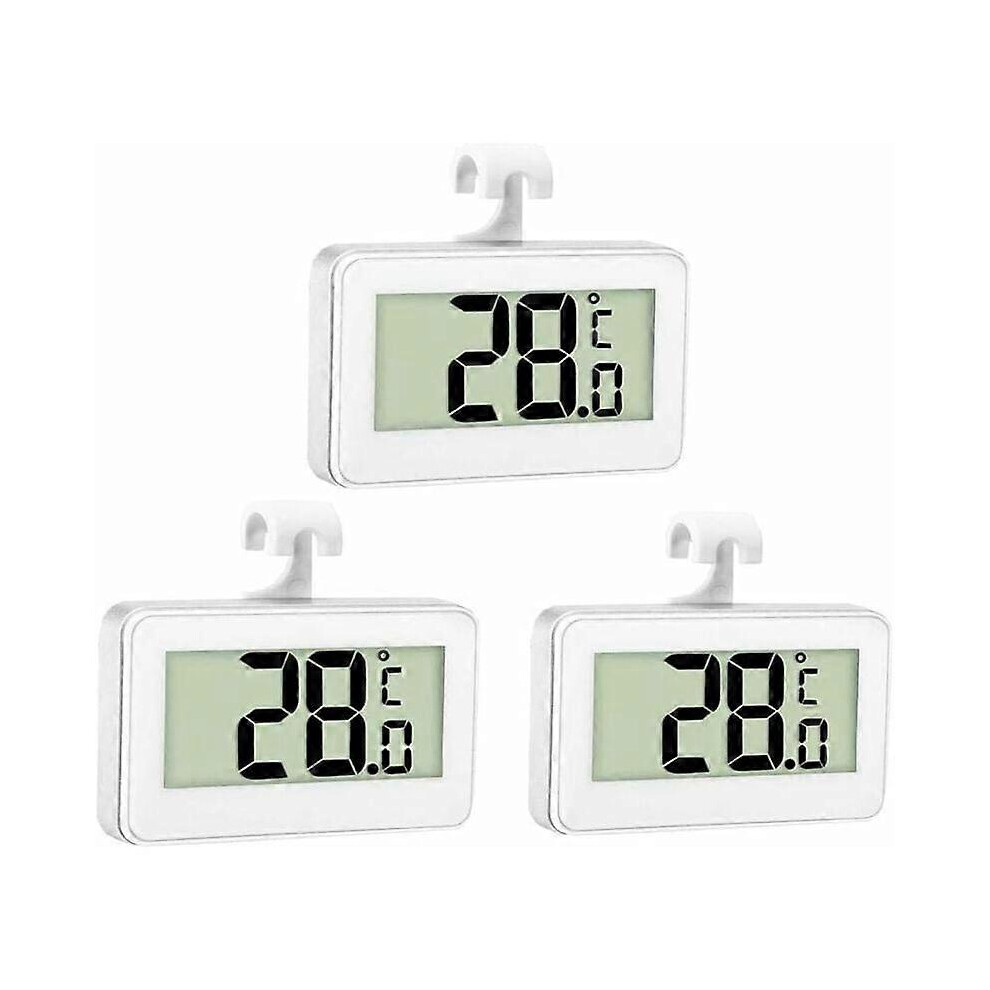 Analog Refrigerator Thermometer with Hook Panel for Easy Placement, Stainless Steel, Temperature Range -20C to 60C