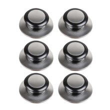 Heat Resistant Pot Lid Knobs Compatible with Universal Cookware, Stainless Steel Bakelite Replacement Parts