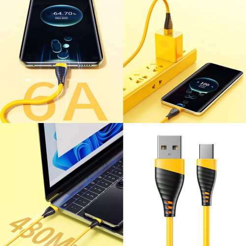 USB Typ C-kabel 120W snabbladdning och dataöverföring 1