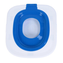 Kit de dressage de toilette pour chat, ABS réutilisable et amovible, 37x40cm bleu, pour usage domestique et animalerie
