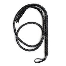 Frusta da toro in cuoio intrecciato fatta a mano, lunghezza 190 cm, diametro 2,5 cm, per addestramento e equitazione.