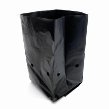 Sacs de pépinière, paquet de 500, 14 x 15 cm, en plastique noir avec trous d'aération, pour le jardinage et la croissance des plantes.