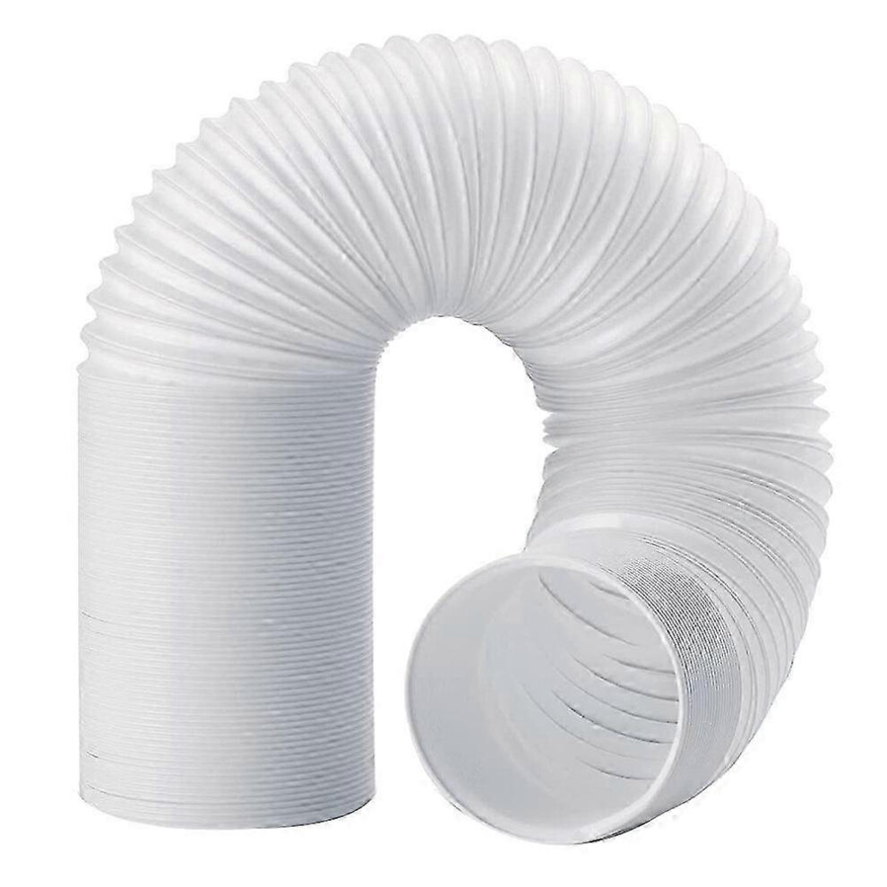 Air Conditioning Exhaust Hose 150Mm, Counter-Clockwise Thread, Expandable Pvc Vent Hose For Portable Air Conditioners, White 6901168100998