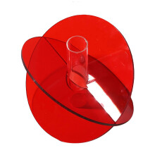 Vaso Geométrico de Acrílico para Flores, Design Minimalista para Sala de Estar, Resistente a Quedas e Desbotamento