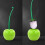 Scopa per WC a forma di ciliegia con supporto e manico lungo, colore verde. 8