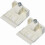 Universal Mounting Brackets for Pleated and Cellular Blinds, White Plastic Support Clips 1
