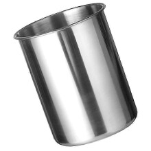 Stainless Steel Ice Bucket 18 x 14.5 x 14.5cm Silver Metal Ice Holding Container for Outdoor Picnic Bar Gathering