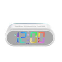 Despertador Digital com Duplo Alarme, Luz Noturna, Soneca, Dimerizável, Visor de Dias da Semana