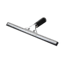 Racleur de vitres en acier inoxydable, lame en caoutchouc double face 35 cm, poignée anti-dérapante, pour vitres et parois de douche