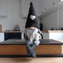 Poupée sans visage tricotée à la main en macramé, décoration murale pour maison et café, décoration toutes saisons