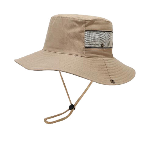 Ademende bucket hat voor dames met brede rand 2