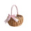 Flower Basket Woven Hand-Held Wicker Picnic Basket 2PCS 4