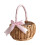 Flower Basket Woven Hand-Held Wicker Picnic Basket 2PCS 5