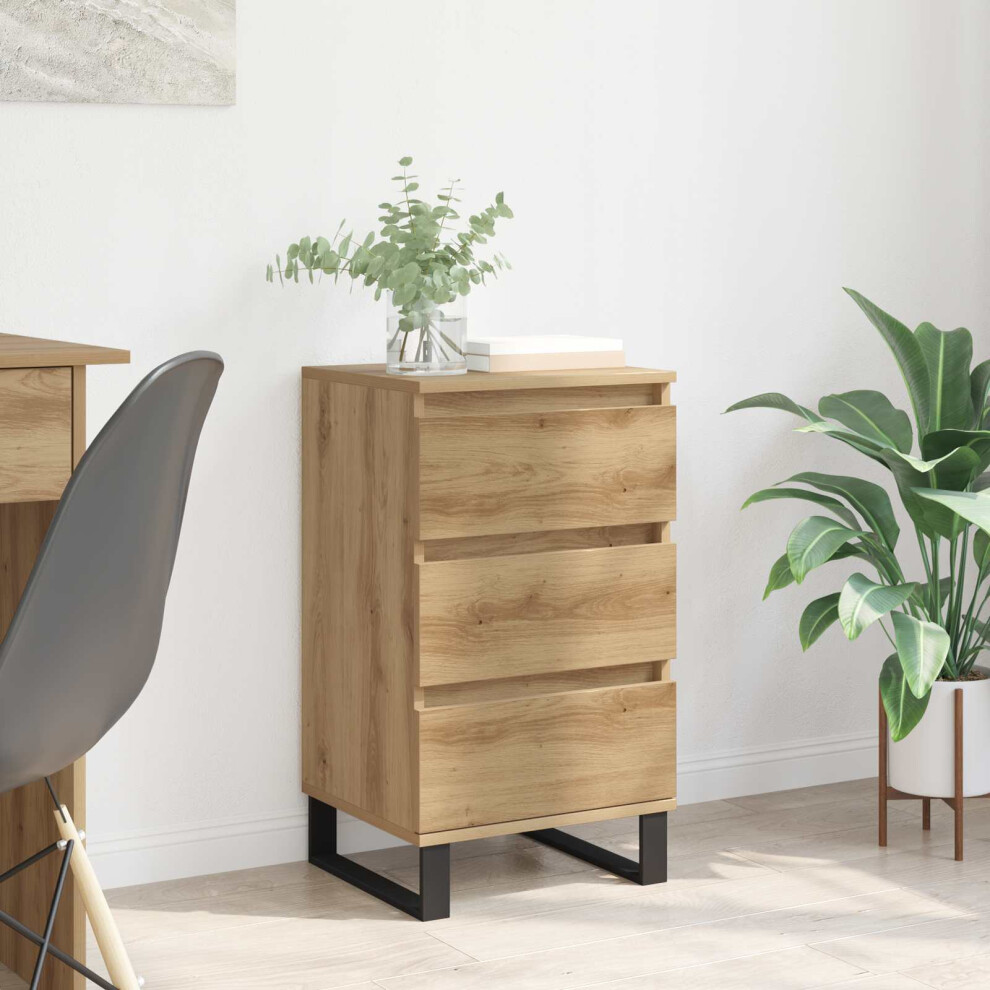 Vidaxl Sideboard With Drawer Artisan Oak Engineered Wood