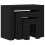 VidaXL vidaXL Nesting Tables 3 pcs Black Oak Engineered Wood 5