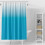 Grey Purple Gradient Polyester Shower Curtain 180x180cm 7