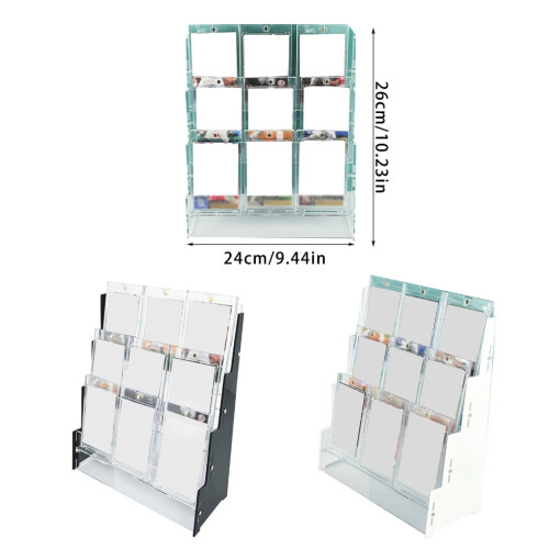 Ακρυλικό Stand Εμφάνισης Καρτών Συναλλαγών Clear3-Tier 2