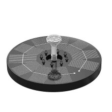 Pompe de fontaine solaire, 3,5W 5V 3000mAh avec 8 lumières LED couleur changeante, pour bassin et décoration de jardin