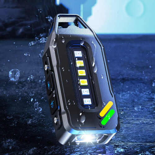 Lanternă de camping cu cârlig pentru breloc LED, pachet de 1 1