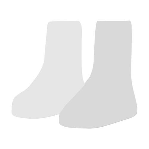 Disposable Rain Boots Waterproof Plastic with Drawstring 1 1