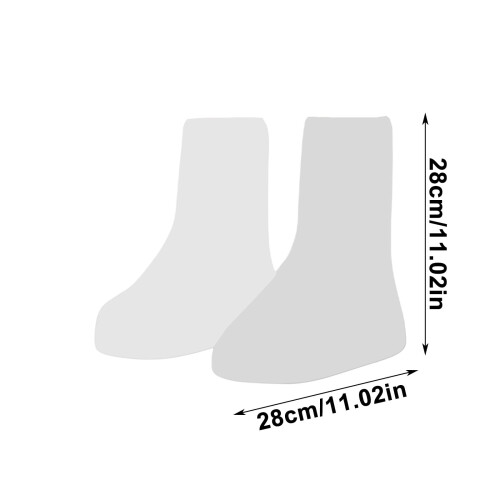 Disposable Rain Boots Waterproof Plastic with Drawstring 1 2