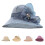 Dame solhat med blomsterprint, foldbar floppy strandhat 4