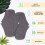 Bamboo Charcoal Reusable Menstrual Pads 5 Pack 7