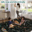 Insect Area Rug Soft Machine Washable 2'x6' Black 6