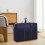 Foldable luggage bag with plastic frame medium black 6