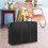 Foldable luggage bag with plastic frame medium black 3