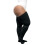 Thigh High Stockings Solid Cotton Plus Size Black 2