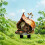 Dreamy Mushroom House Garden Decor 4-Pack 6