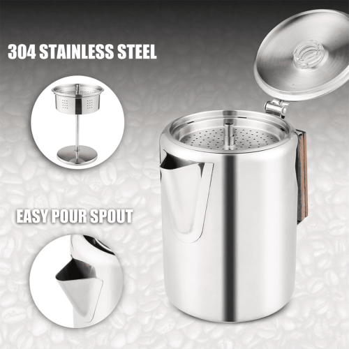 Stovetop Coffee Percolator Stainless Steel 9-Cup 1