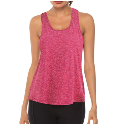 Dame Mesh Racerback Tankini-topp i rosa 1
