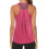 Dame Mesh Racerback Tankini-topp i rosa 3