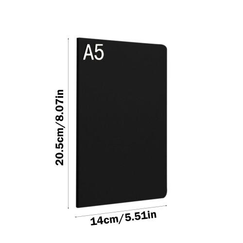 A5 Kraftpapir notesbog linjeret 80 ark gul 2